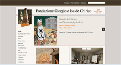 Desktop Screenshot of fondazionedechirico.org